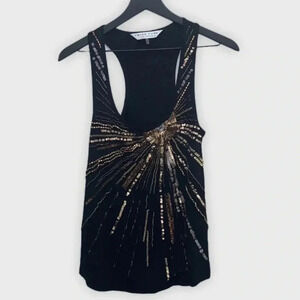 Trina Turk Black/Gold Sleeveless Top size S